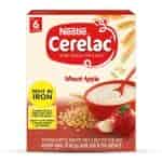 Nestle Cerelac Fortified Baby Cereal with Milk Wheat Apple - from 6 Months