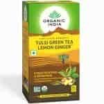 Organic India Tulsi Green Tea Lemon Ginger Tea Bags