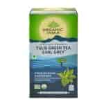 Organic India Tulsi Green Tea Earl Grey Tea Bags