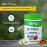 Oziva Mela Mag+ 10Mg Melatonin Magnesium Vitamin B6 With Valerian Root Chamomile Extract For Healthy & Deep Sleep