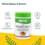 Oziva Plant Based Immunity Multi With Vitamins A C D3 E, Minerals Iron Zinc Guava Leaf Curry Leaf Extracts