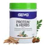 Oziva Protein & Herbs Men Whey Protein With Ayurvedic Herbs & Multivitamins 500 Grams 16 Servings