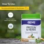 Buy Oziva Protein & Herbs Men Whey Protein With Ayurvedic Herbs & Multivitamins 500 Grams 16 Servings