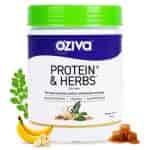Oziva Protein & Herbs Men Whey Protein With Ayurvedic Herbs & Multivitamins 500 Grams 16 Servings