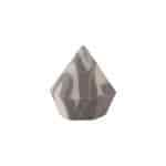 paccosmetics Diamond Sponge Diamond Dark Grey White