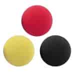 paccosmetics Mini Sponge Set Ball Black Red Yellow