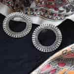 Raw Essentials Oxidised Silver Earring Hoops