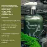Raw Nature Shampoo Volcanic Green Clay and Acai Oil
