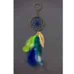 Rooh Dream Catchers Handmade Key Chain Green Blue