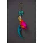 Rooh Dream Catchers Handmade Key Chain Peace Pink Orange