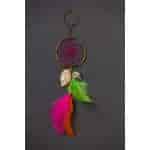 Rooh Dream Catchers Handmade Key Chain Pink Green