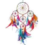 Rooh Dream Catchers Multi Colour 4 Tier Handmade Hangings For Positivity