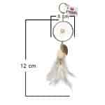 Rooh Dream Catchers White Key Chain Handmade