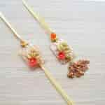 Strands Contemporary Rakhi and Lumba gift set