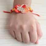 Strands Coral and Red Festive Rakhi Brother