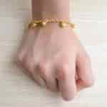 Strands Sacred Mauli with Gold Infinity Ghungroo Bracelet Gift Set