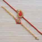 Strands Traditional Paisley Rakhi with Bracelet Gift Set
