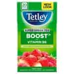 Buy Tetley Berry Burst Green Tea with Strawberry and Raspberry Tea Bags