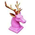 The FIG Deer Head Figurine Matt Elk Reindeer Decoration Resin Crafts