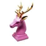 The FIG Deer Head Figurine Matt Elk Reindeer Decoration Resin Crafts
