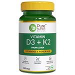 Pure Nutrition Vitamin D3 + K2 Tablets
