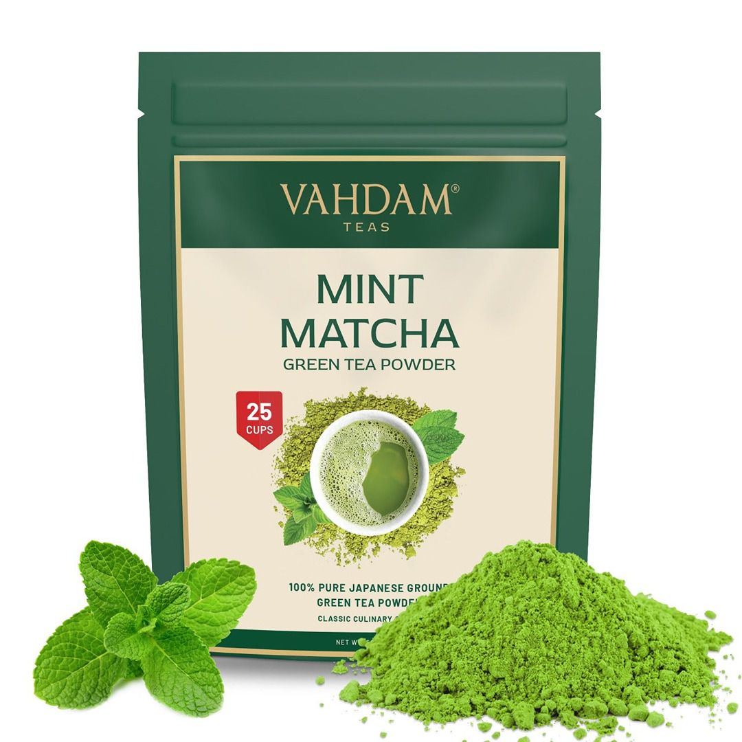 Vahdam Mint Matcha Green Tea Powder