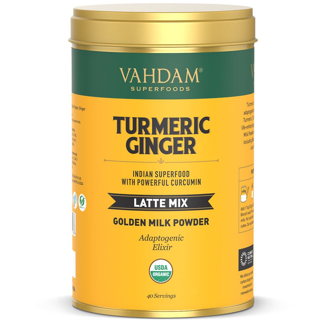 Vahdam Turmeric Ginger Latte Golden Milk Powder
