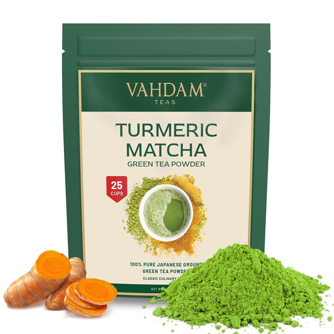Vahdam Turmeric Matcha Green Tea Powder